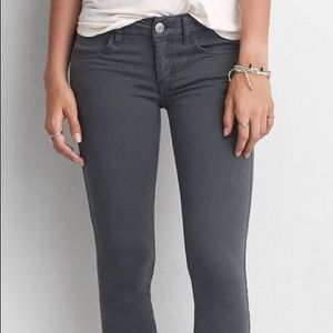 American Eagle Sateen X Jeggings Smoked Gray